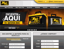 Tablet Screenshot of bateriasmac.com